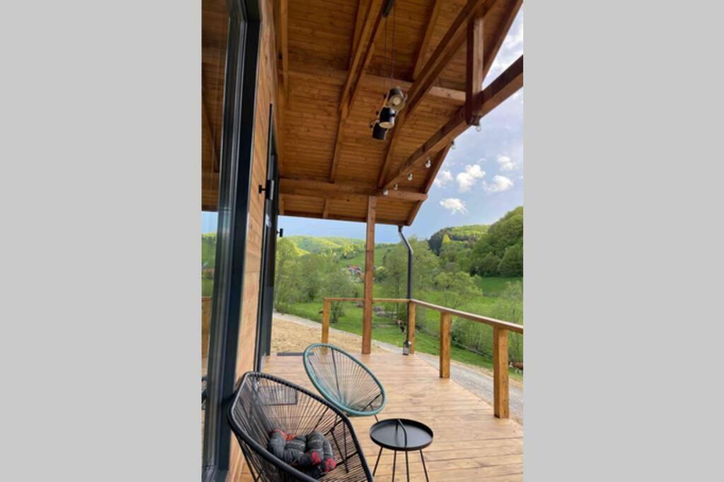 Valley House Cabana Cu Priveliste De Vis Sita Buzăului Esterno foto